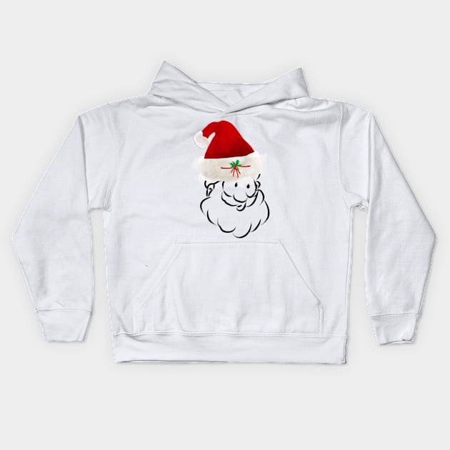 Santa Claus Kids Hoodie by Salma Ismail